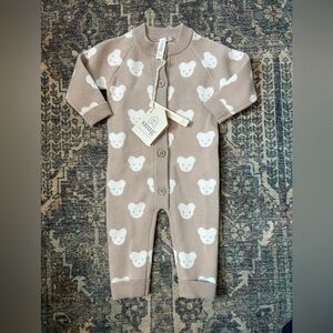 NWT Brown Bear Knit Kids One Piece